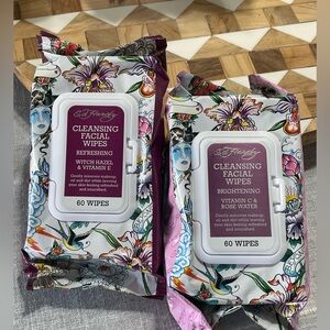 Ed Hardy Cleansing Refreshing & Brightening Facial Wipes DUO-120 Ct  NWT